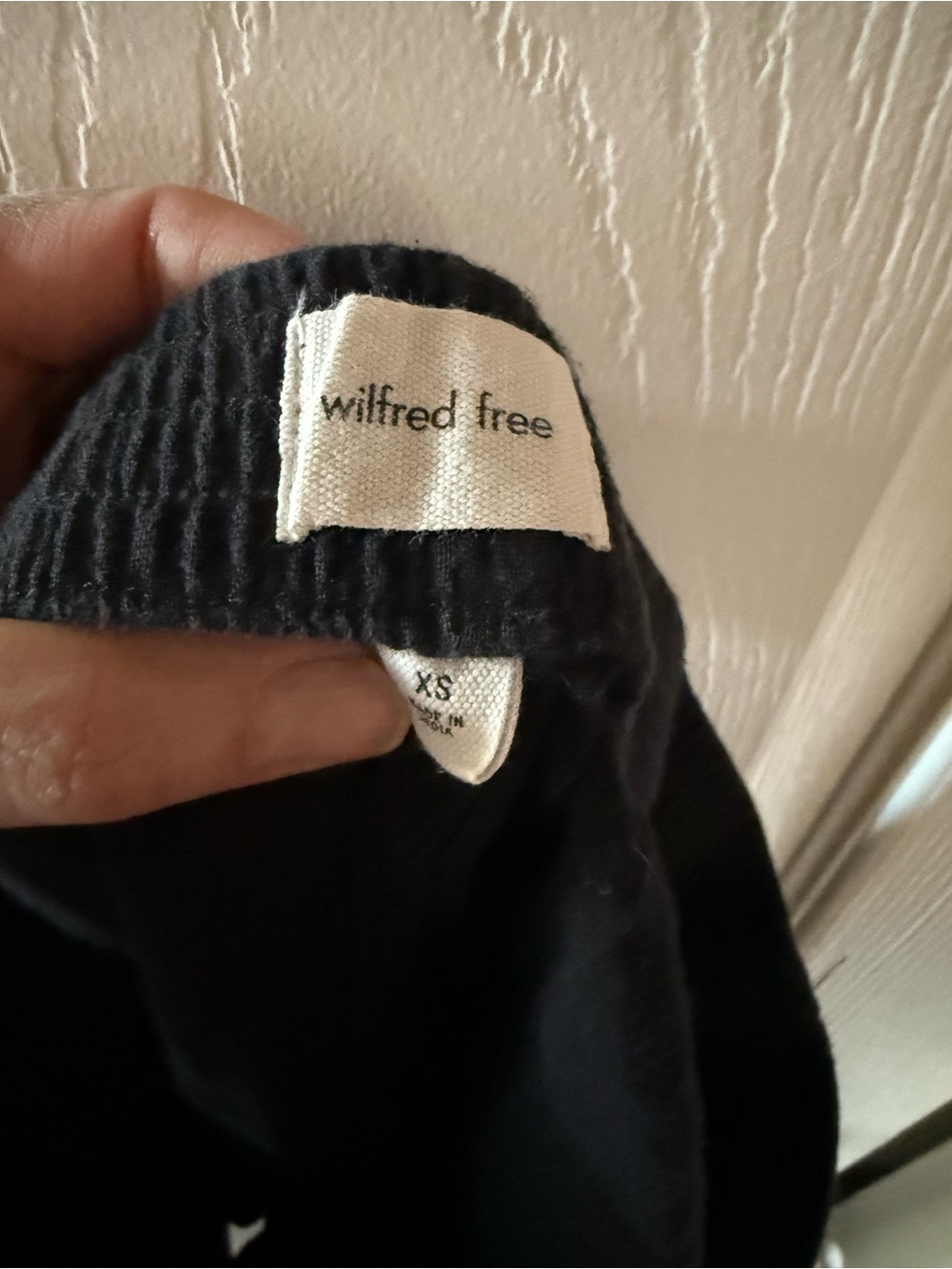 Wilfred Cotton Black Athletic Shorts with Elastic Waistband XS - Picture 6 of 6